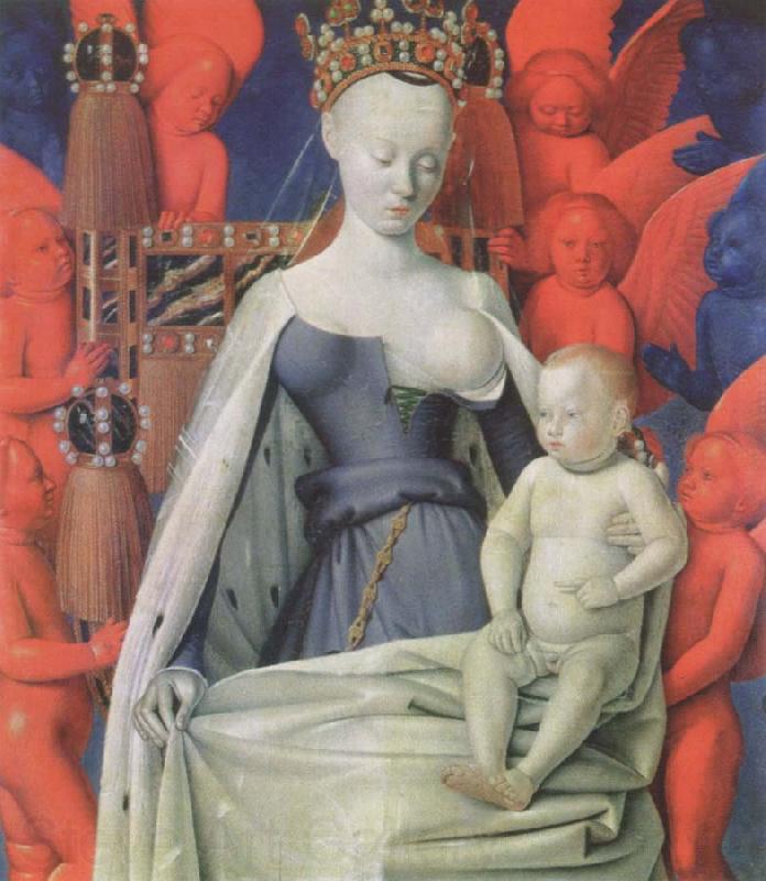 Jean Fouquet The melun Madonna Spain oil painting art